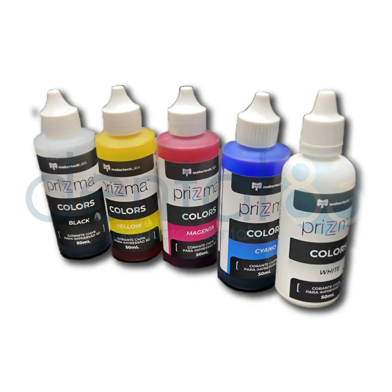 RESINA 3D COLORS KIT X 5 DE 50 ML