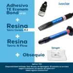 KIT ADHESIVO TE ECONOM + RESINA TETRIC + OBSEQUIO OPTRAGATE
