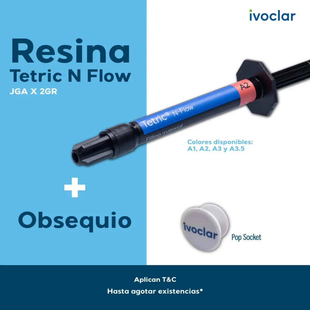 Compra resina tetric n flow x 2 gr para consultorios odontológicos en Colombia