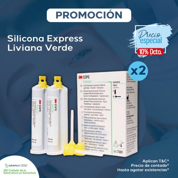 SILICONA EXPRESS LIVIANA VERDE  -10% DESCUENTO